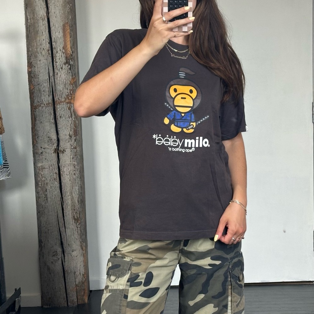 BAPE Baby Milo Brown graphic T-shirt